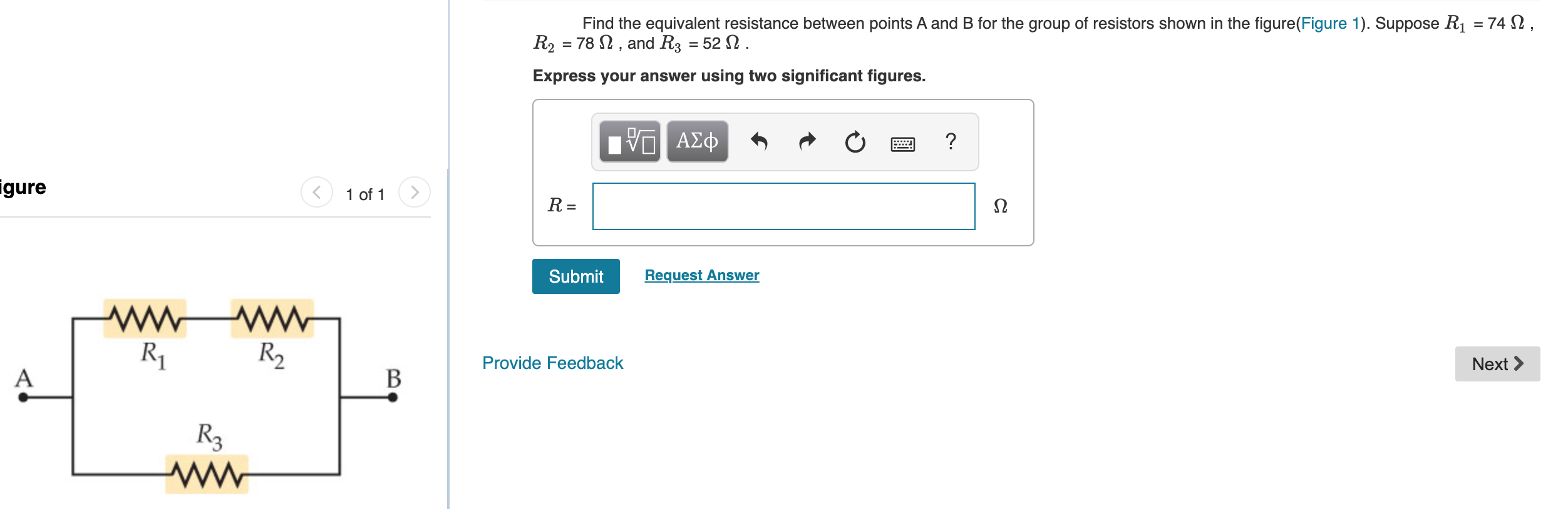 Solved Find The Equivalent Resistance Between Points A And B | Chegg.com