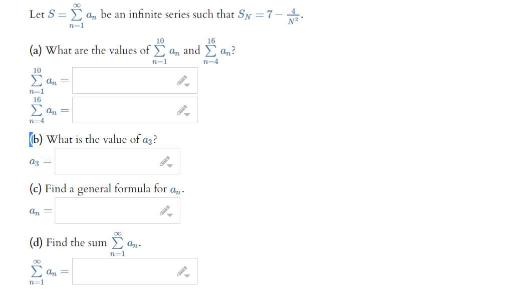 Solved N 1 Let S I An Be An Infinite Series Such That S Chegg Com