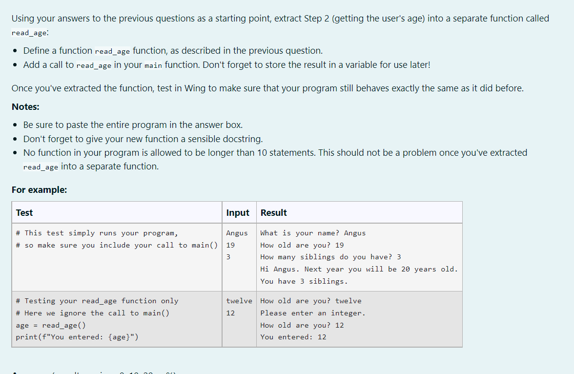 Solved THIS IS THE PREVIOUS QUESTION FOR CONTEXT. MY CODE | Chegg.com