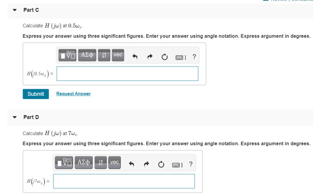 Solved A Review Constants Consider the RL filter shown in | Chegg.com