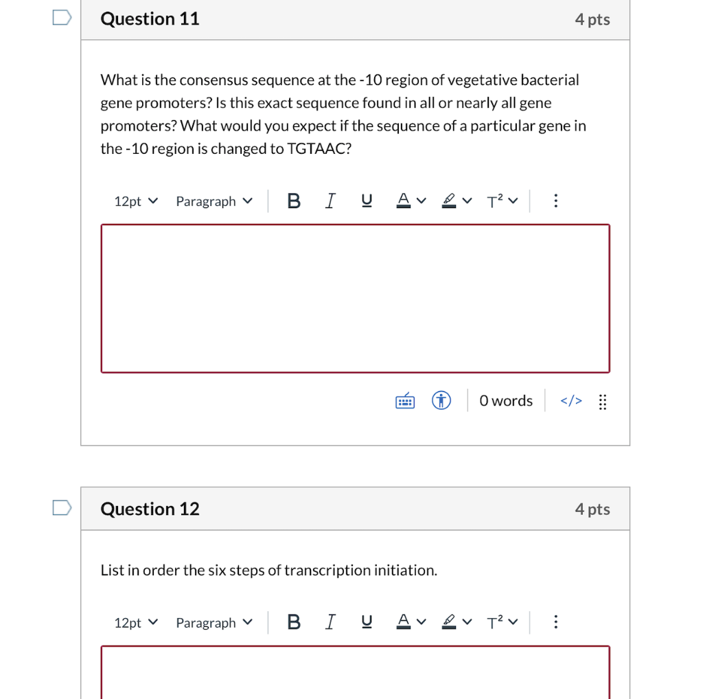 Solved Question 11 4 pts What is the consensus sequence at | Chegg.com