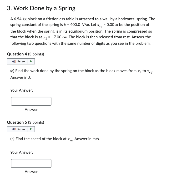Solved 2. Work with a Uniform Circular Motion Question 3 (4