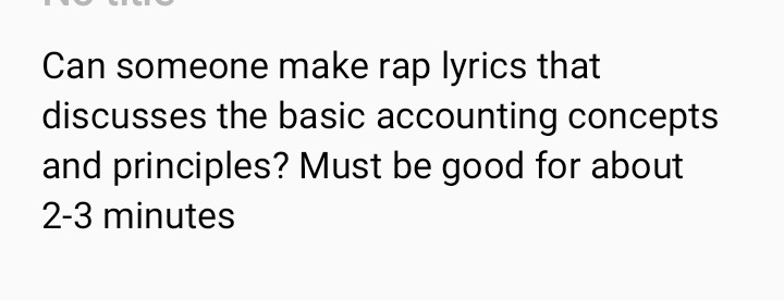 Solved Can someone make rap lyrics that discusses the basic