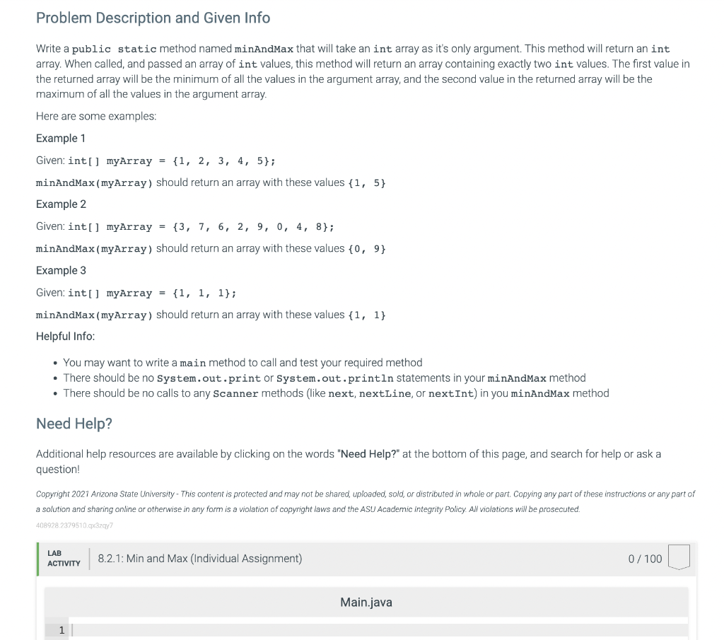 Solved Problem Description and Given Info Write a public | Chegg.com