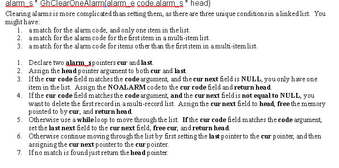 Solved alarm..s* Sh ClearOneAlarm alarme code alarm...* | Chegg.com