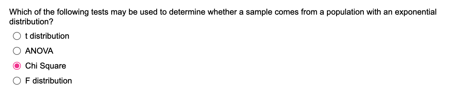 Solved Which of the following tests may be used to determine | Chegg.com