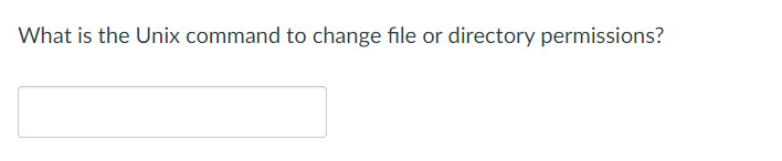 Solved What is the Unix command to change file or directory | Chegg.com