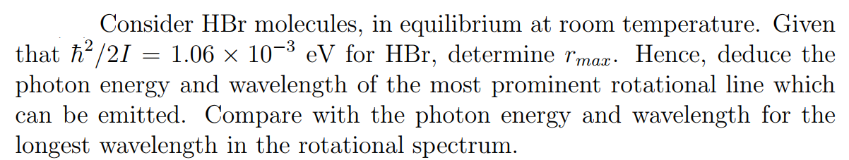 Solved Consider HBr molecules, in equilibrium at room | Chegg.com ...