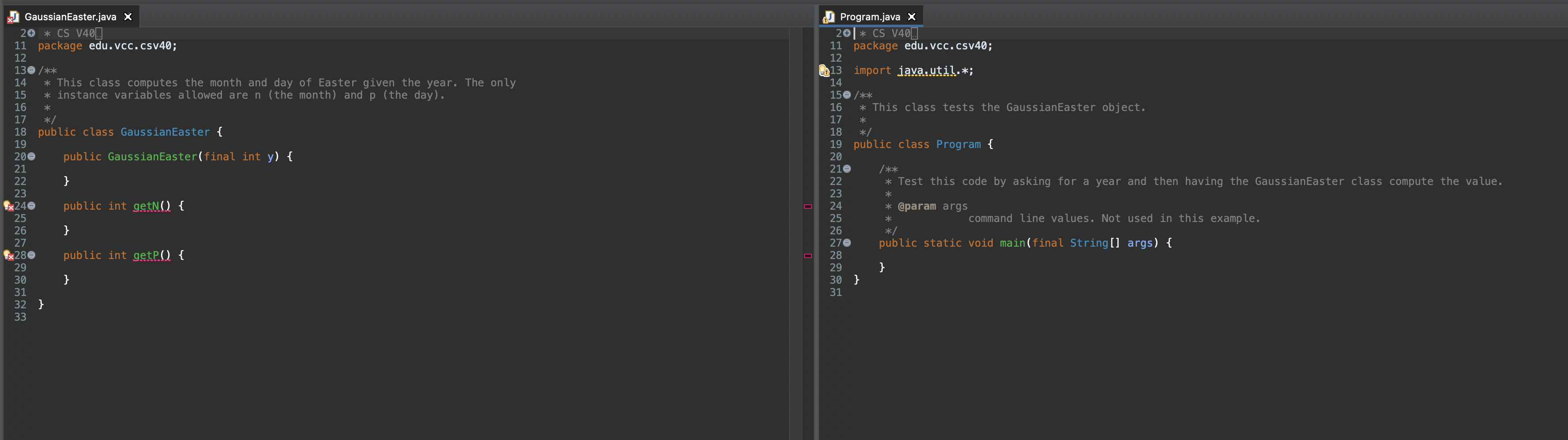 Solved The project name of this exercise is GaussianEaster. | Chegg.com