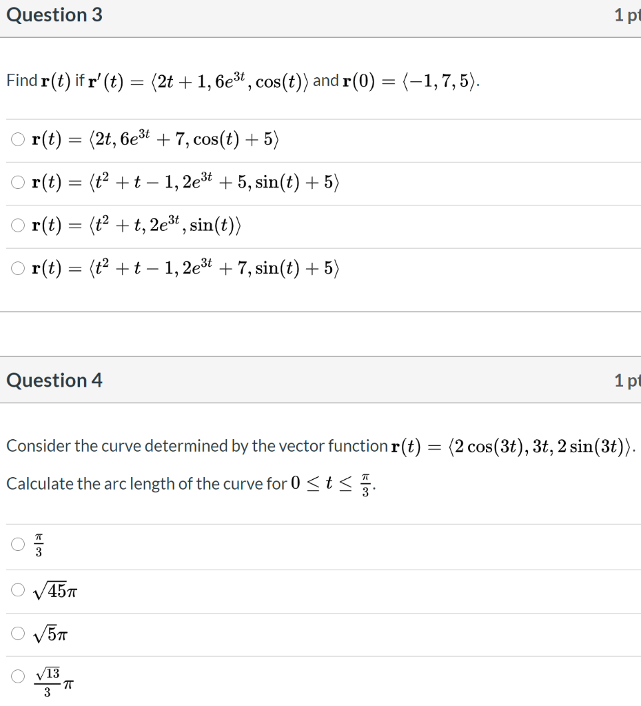 Solved Question Pt Find R T If R T E T Chegg Com