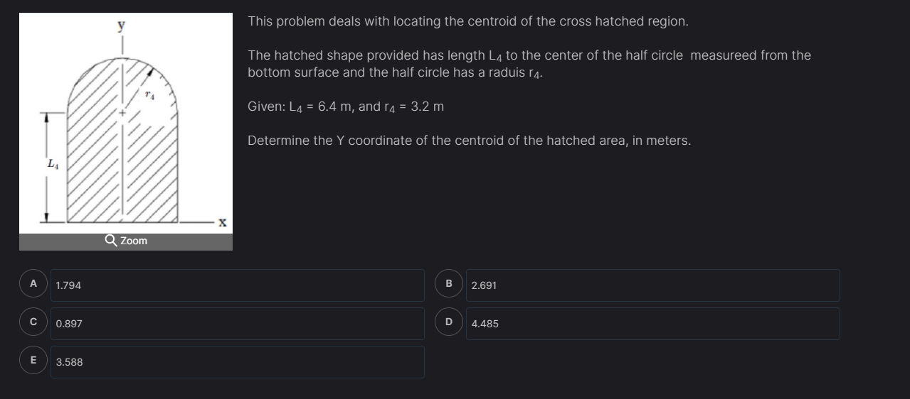 Solved у This problem deals with locating the centroid of | Chegg.com