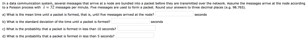 Solved In a data communication system, several messages that | Chegg.com