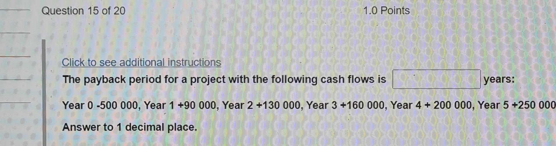 Solved Question 10 of 20 1.0 Points A plant operating at | Chegg.com