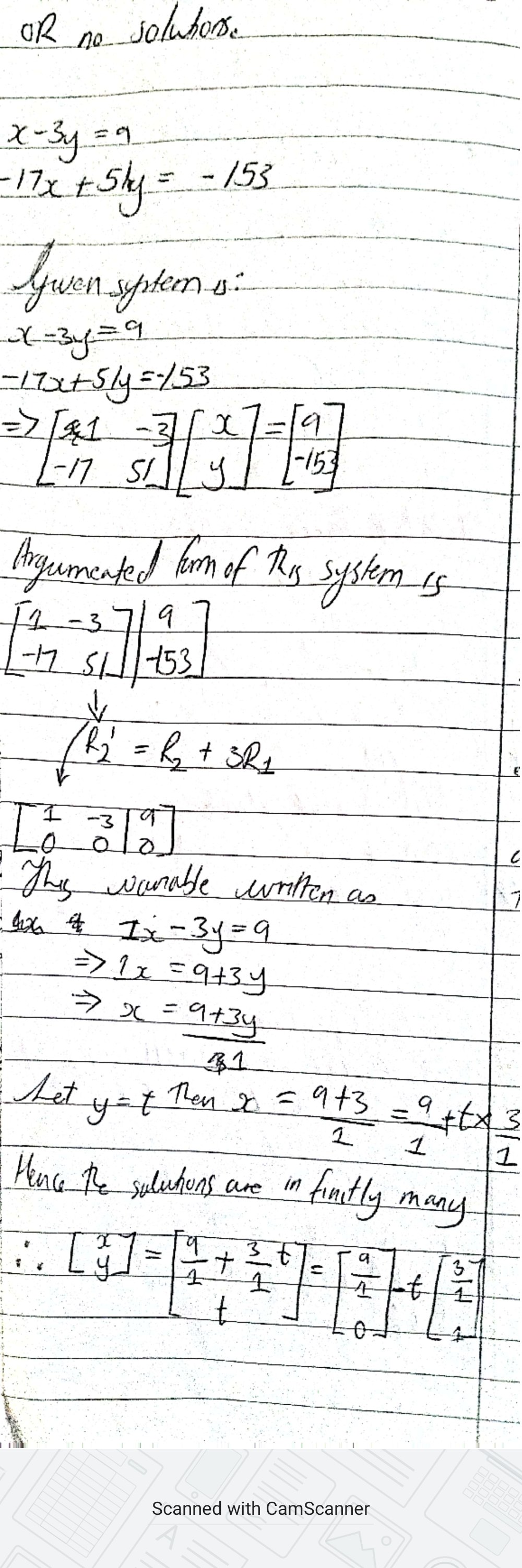 Solved Question 2. (4 marks) Solve the following system of | Chegg.com