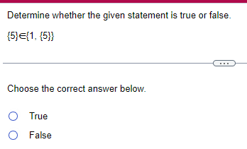 Solved Determine whether the given statement is true or | Chegg.com