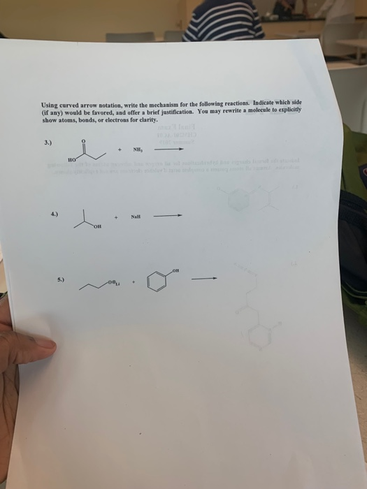 Solved Using curved arrow notation, write the mechanism for | Chegg.com