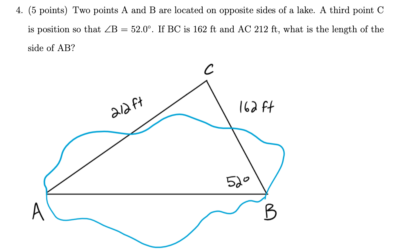 Solved 4. (5 points) Two points A and B are located on | Chegg.com