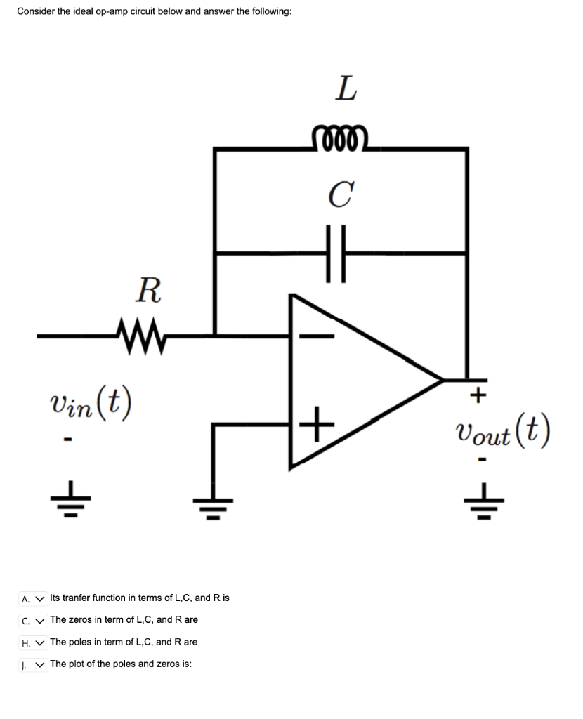 Solved Consider The Ideal Op-amp Circuit Below And Answer 