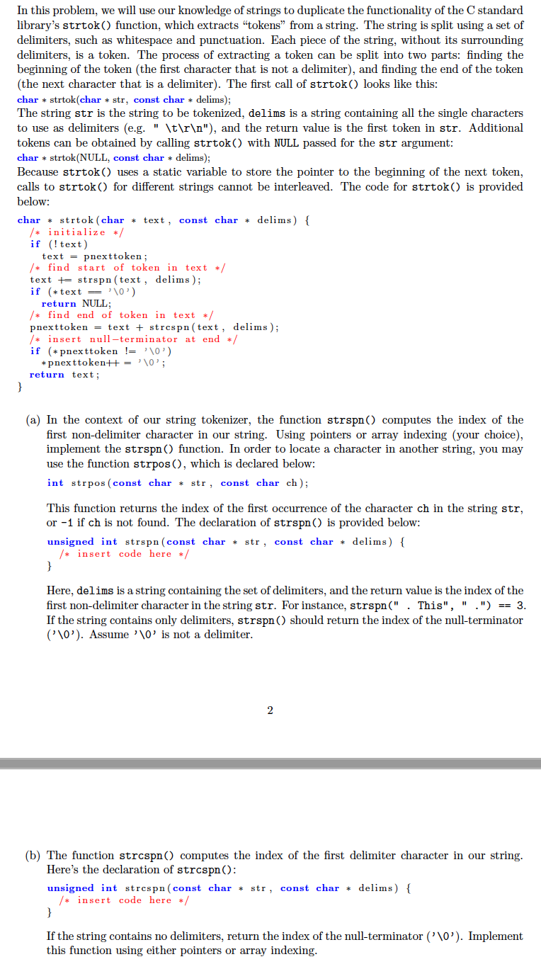 Solved In this problem, we will use our knowledge of strings | Chegg.com