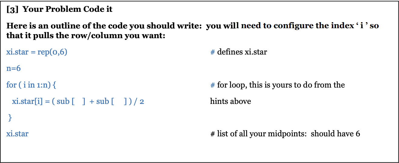 Solved [3] Your Problem Code it Here is an outline of the | Chegg.com