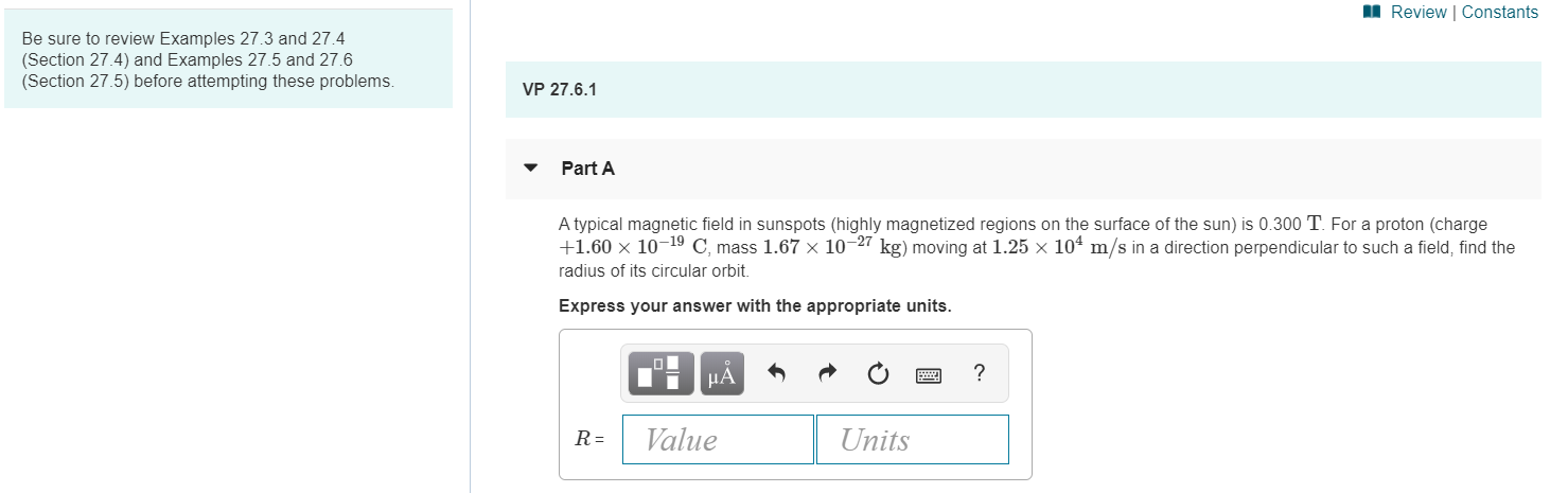 Solved Review Constants Be Sure To Review Examples 27.3 And | Chegg.com