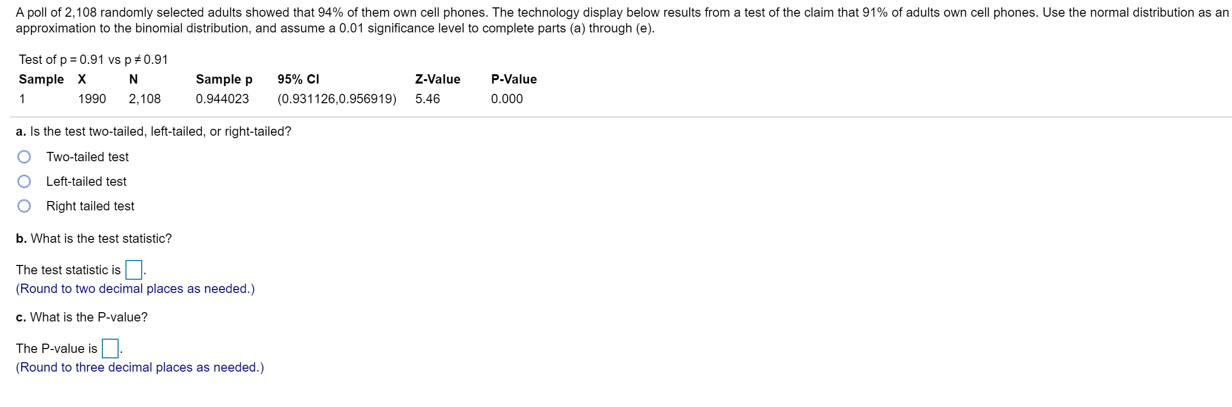 solved-a-poll-of-2-108-randomly-selected-adults-showed-that-chegg