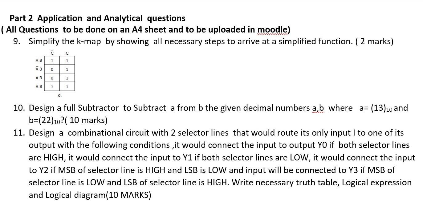 Solved Part 2 Application And Analytical Questions (All | Chegg.com