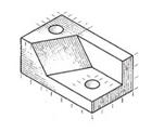 Solved - Using third-angle projection, create three-view | Chegg.com