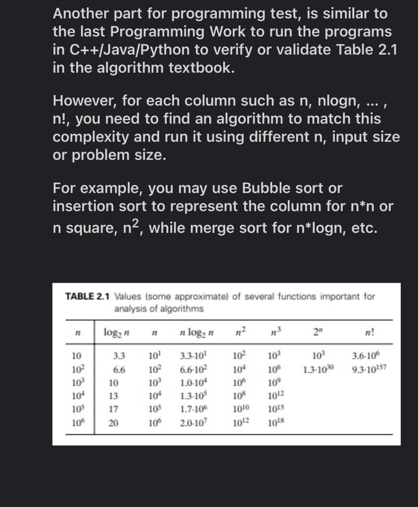 Solved Another part for programming test, is similar tothe | Chegg.com