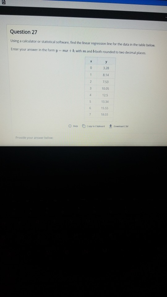 Solved Question 27 Using A Calculator Or Statistical 7574