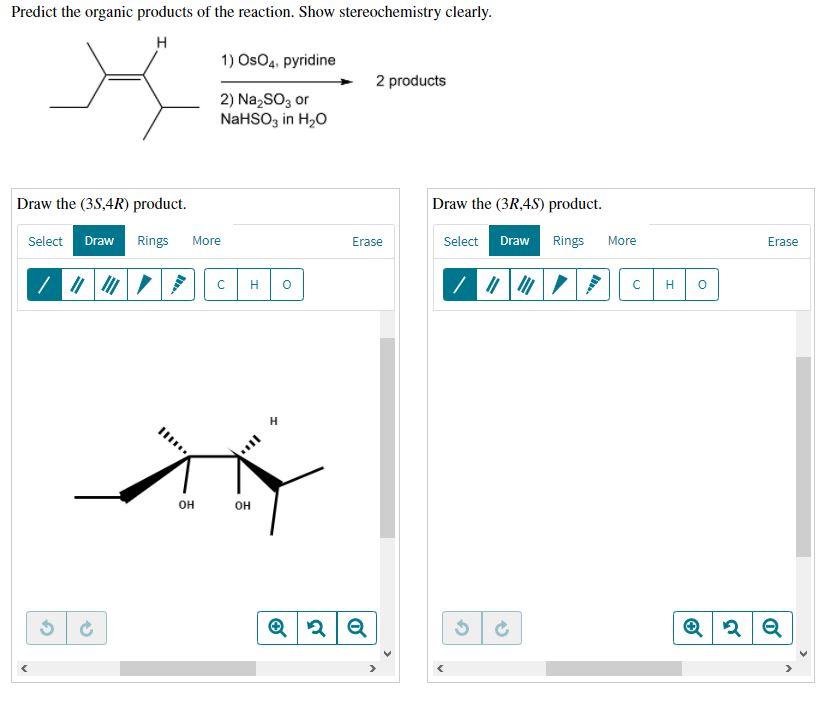 Solved Predict the organic products of the reaction. Show | Chegg.com