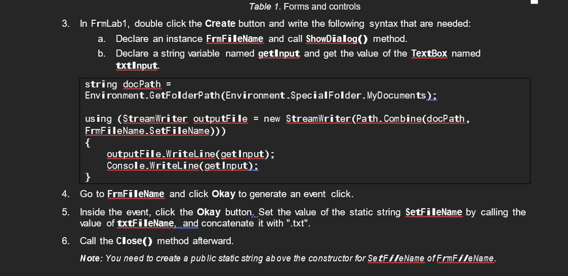 1. Create a program that generates a basic text file. | Chegg.com