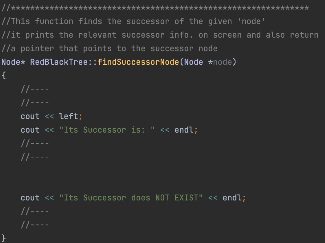 Solved Complete the code above for Red Black Tree - find | Chegg.com