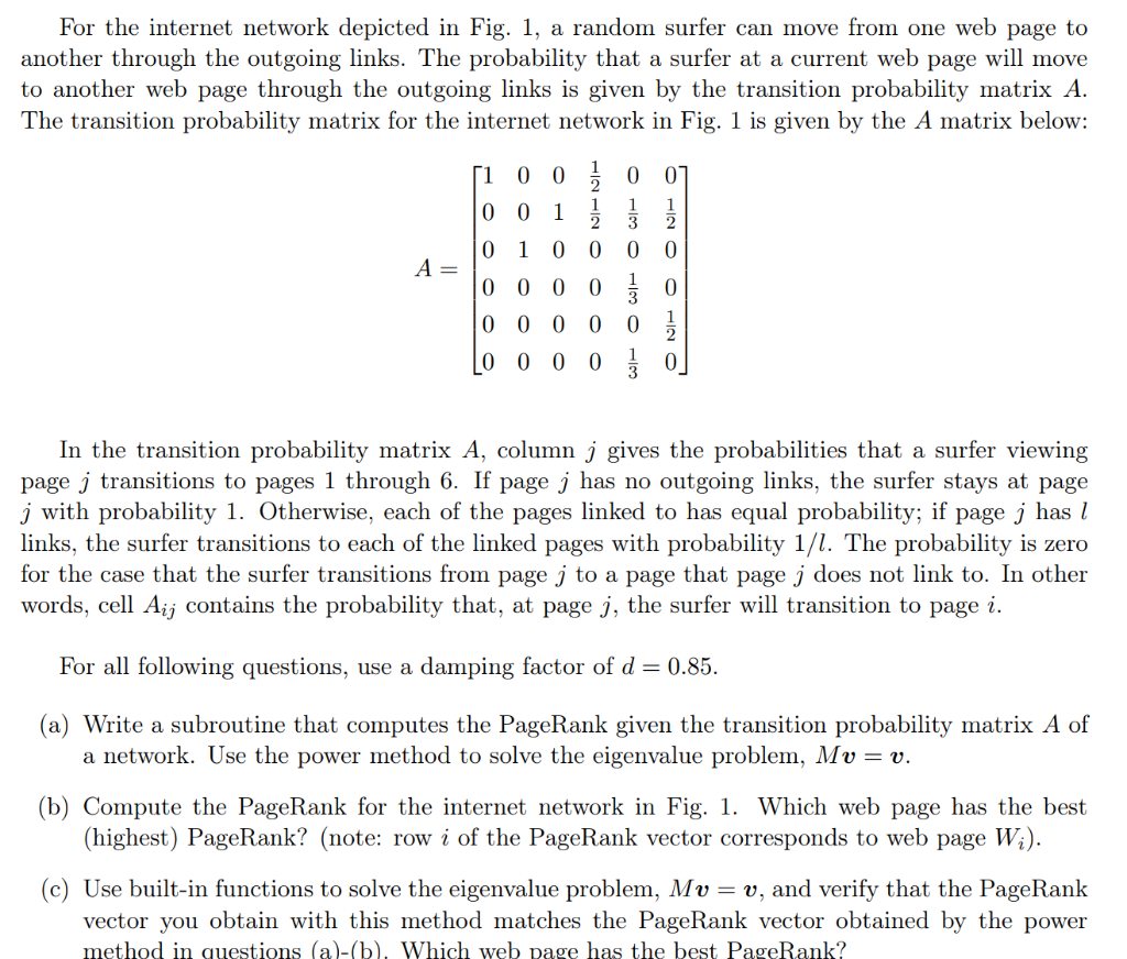 Algorithm 1: Pseudocode of Power Method for | Chegg.com