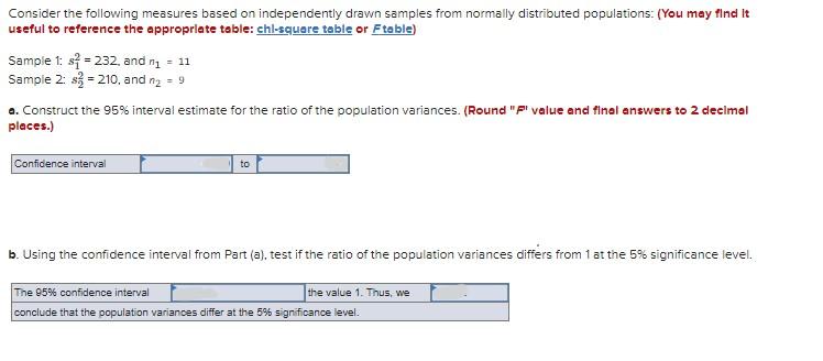 Solved Consider The Following Measures Based On | Chegg.com