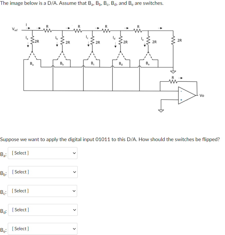 Solved The D/A diagram from the previous questions is | Chegg.com
