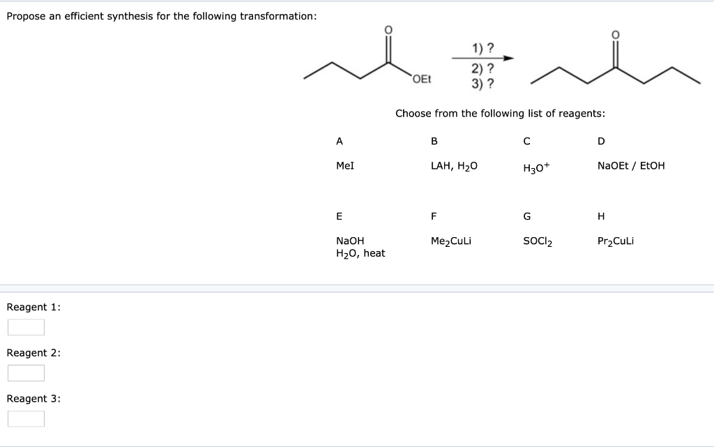 Solved Question 29 Propose an efficient synthesis for the | Chegg.com