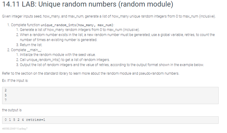 solved-14-11-lab-unique-random-numbers-random-module-chegg