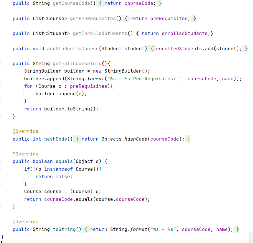 Solved Complete all the methods that have TODO written. You | Chegg.com