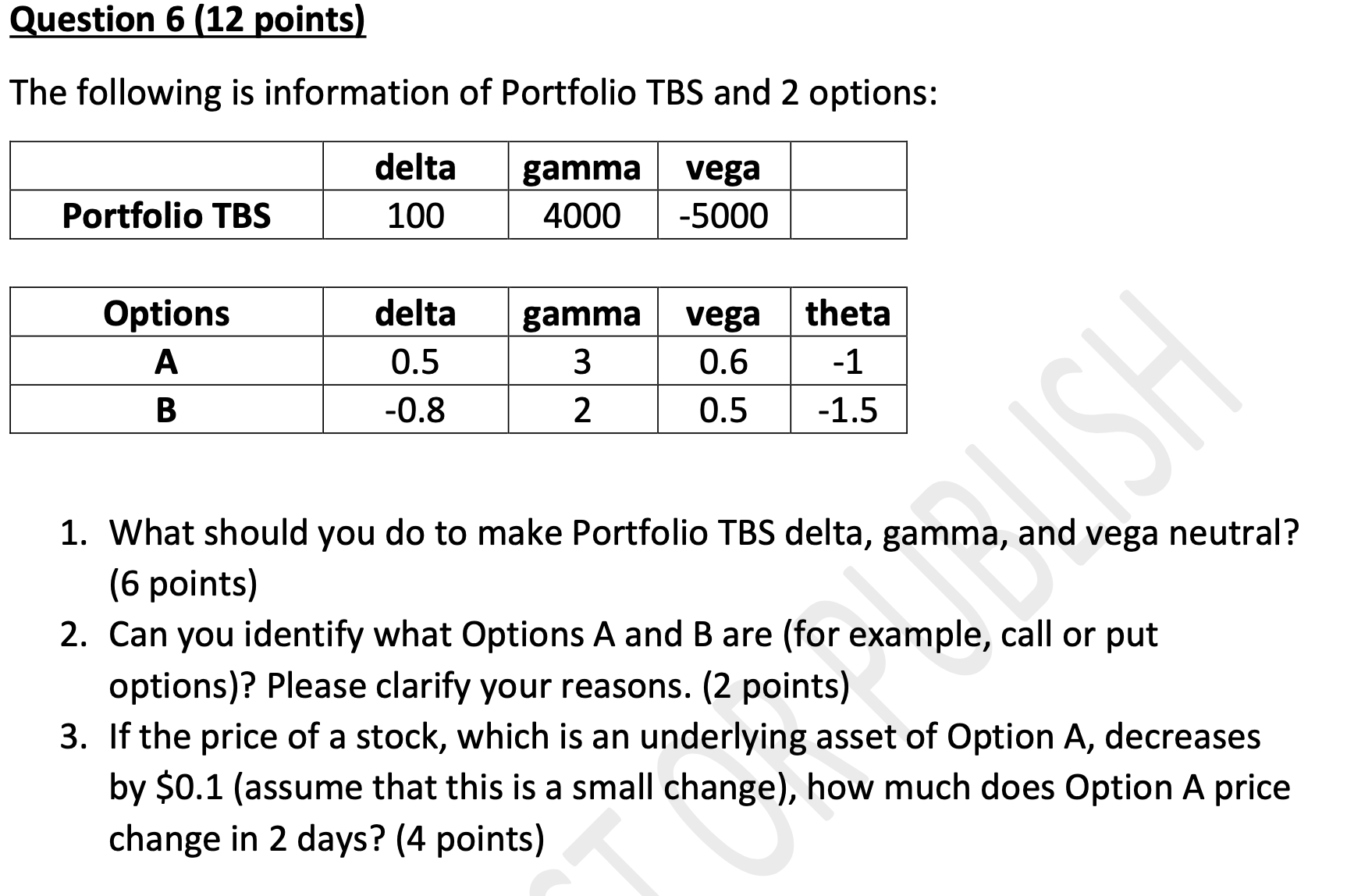 Solved The following is information of Portfolio TBS and 2
