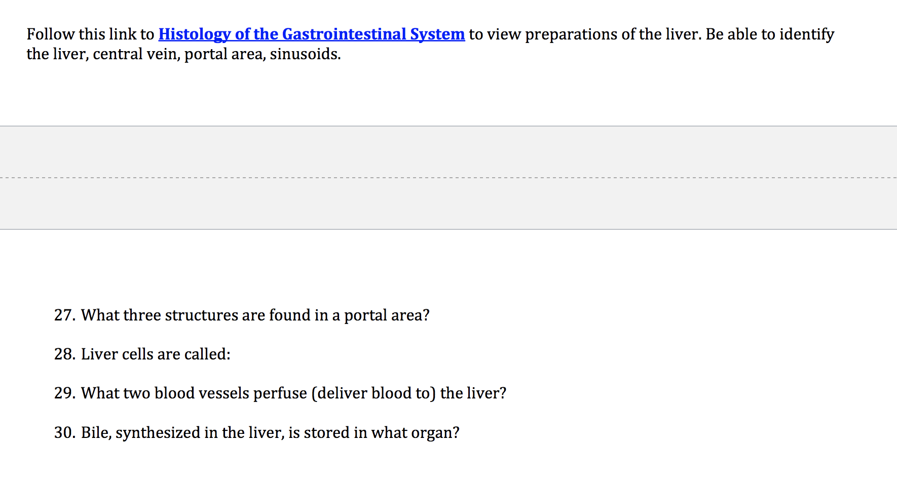 Solved Follow this link to Histology of the Gastrointestinal | Chegg.com