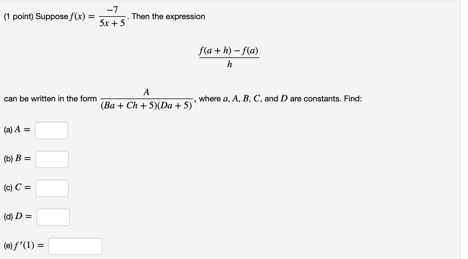 solved-1-point-suppose-f-x-7-5x-5-then-the-expression-chegg-com