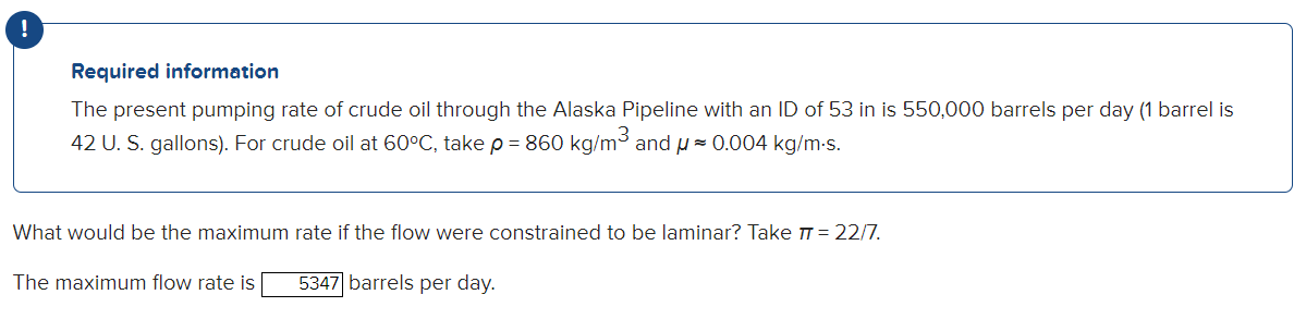 Solved Required information The present pumping rate of | Chegg.com