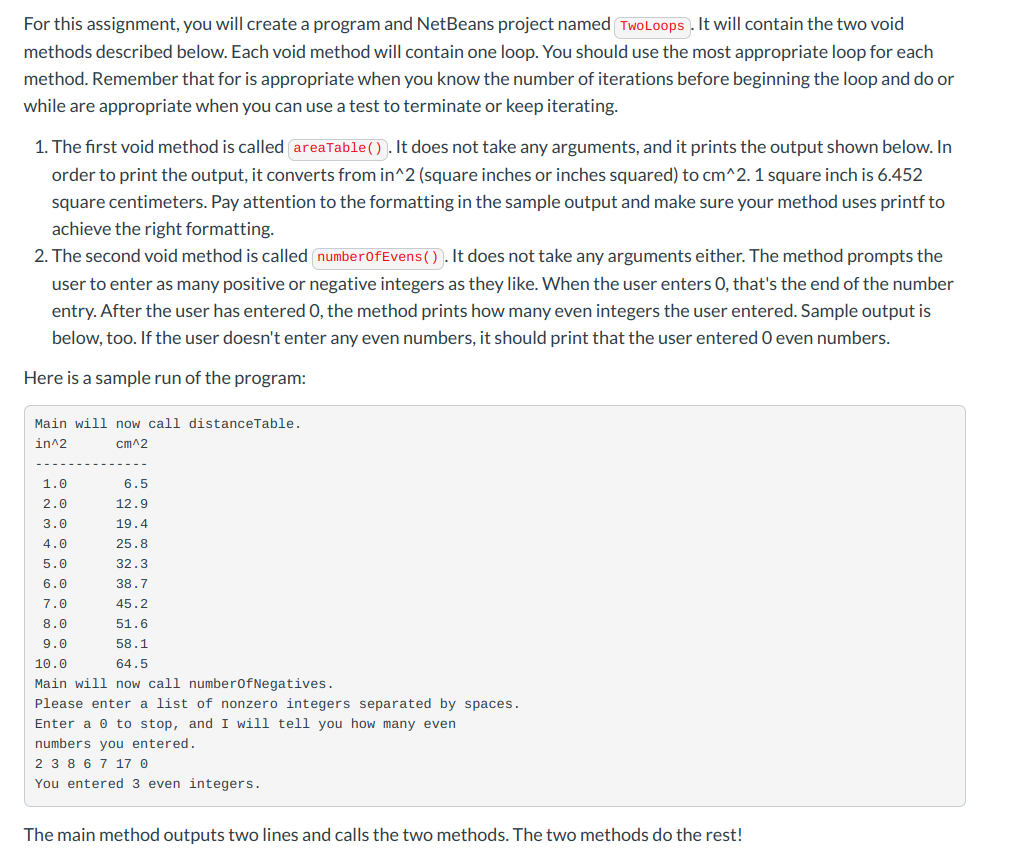 Solved For this assignment, you will create a program and | Chegg.com