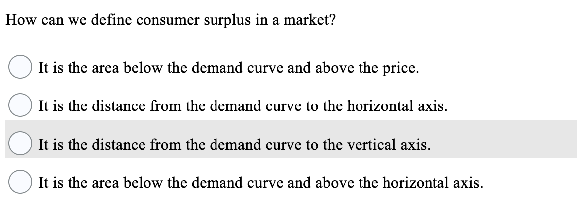 A Demand Curve Reflects Each Of The Following Except The Solved Which of the following does a demand curve NOT | Chegg.com