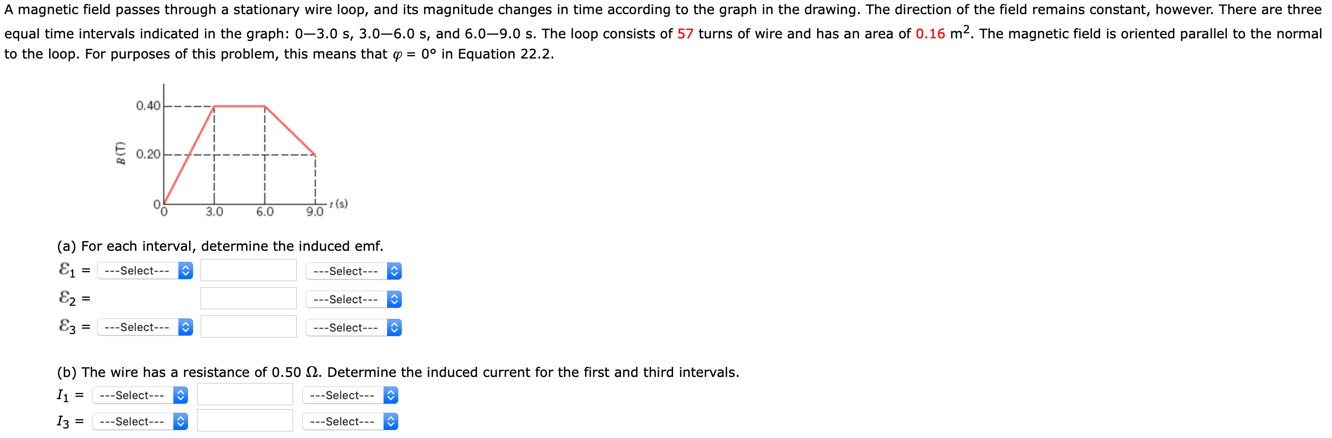 Solved A field passes through a stationary wire
