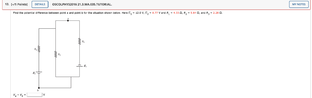 Solved 13 1 Points] Details Oscolphys2016