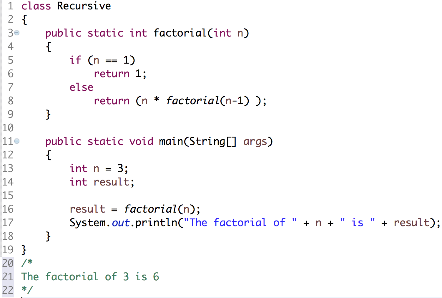 Solved Recursion:Recursions is when a method calls itself. | Chegg.com