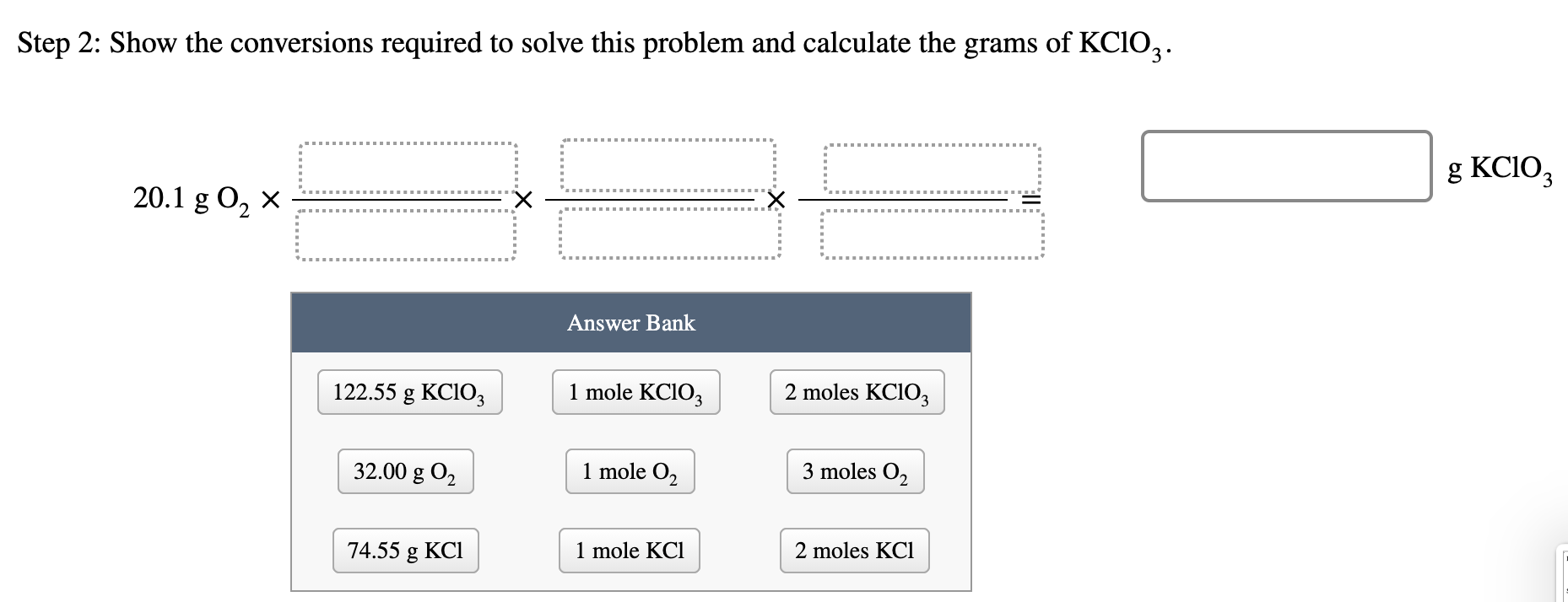 Solved How Many Grams Of KClO3 Are Needed To Form 20.1 G Of | Chegg.com