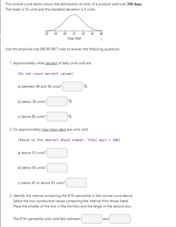 Solved The following table shows the mean, standard | Chegg.com